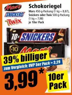 Norma Schokoriegel Angebot
