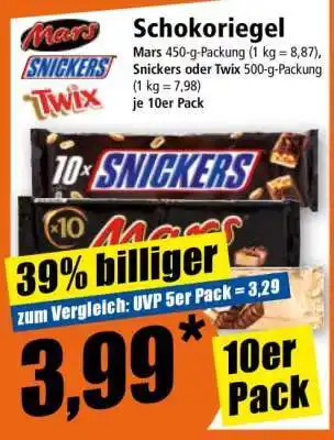 Norma Schokoriegel Angebot