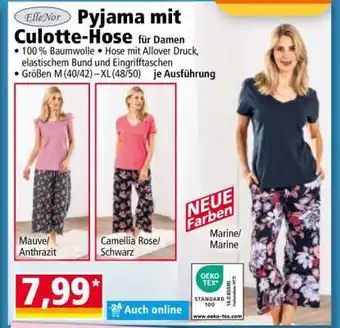 Norma Pyjama mit Culotte-Hose Angebot