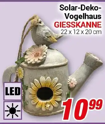CENTERSHOP Solar-Deko- Vogelhaus GIESSKANNE Angebot