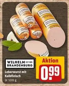 REWE Leberwurst mit Kalbfleisch Angebot