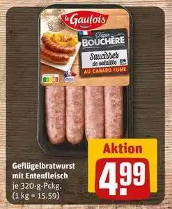 REWE Geflügelbratwurst mit Entenfleisch Angebot