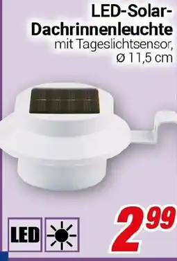 CENTERSHOP LED-Solar- Dachrinnenleuchte Angebot