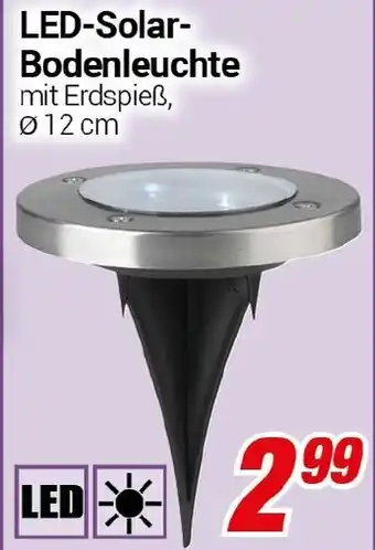 CENTERSHOP LED-Solar- Bodenleuchte Angebot
