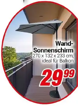 CENTERSHOP Wand- Sonnenschirm Angebot