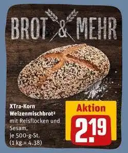 REWE XTra-Korn Weizenmischbrot Angebot