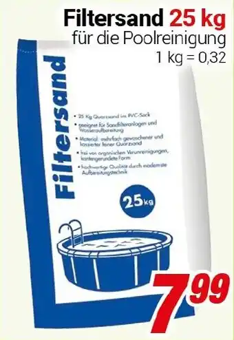 CENTERSHOP Filtersand Angebot
