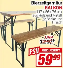 CENTERSHOP Bierzeltgarnitur BALKON Angebot