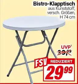 CENTERSHOP Bistro-Klapptisch Angebot