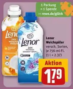 REWE Lenor Weichspüler Angebot