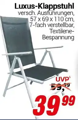 CENTERSHOP Luxus-Klappstuhl Angebot