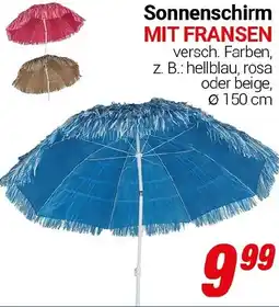 CENTERSHOP Sonnenschirm MIT FRANSEN Angebot