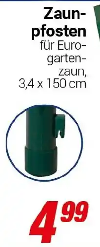 CENTERSHOP Zaun- pfosten Angebot
