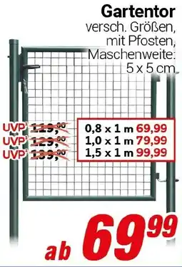 CENTERSHOP Gartentor Angebot