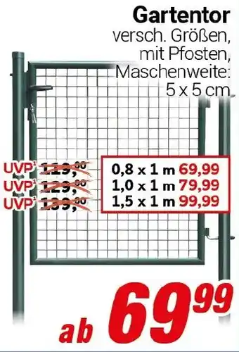 CENTERSHOP Gartentor Angebot
