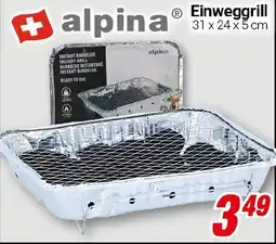 CENTERSHOP alpina Einweggrill Angebot