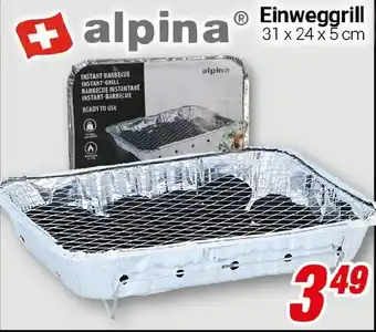 CENTERSHOP alpina Einweggrill Angebot