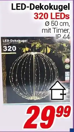 CENTERSHOP LED-Dekokugel 320 LEDs Angebot