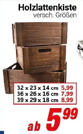 CENTERSHOP Holzlattenkiste Angebot