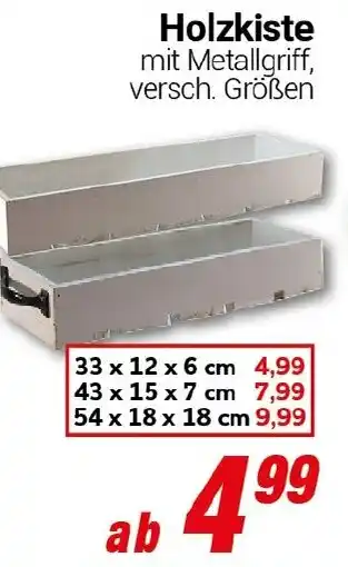 CENTERSHOP Holzkiste Angebot