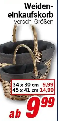 CENTERSHOP Weiden- einkaufskorb Angebot