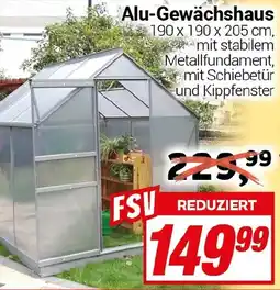 CENTERSHOP Alu-Gewächshaus Angebot