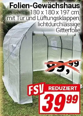 CENTERSHOP Folien-Gewächshaus Angebot