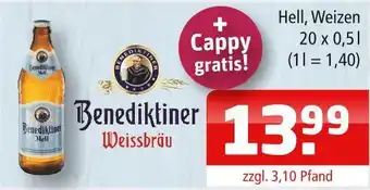 Getränke Oase Benediktiner hell, weizen Angebot