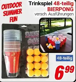 CENTERSHOP Trinkspiel 48-teilig BIERPONG Angebot