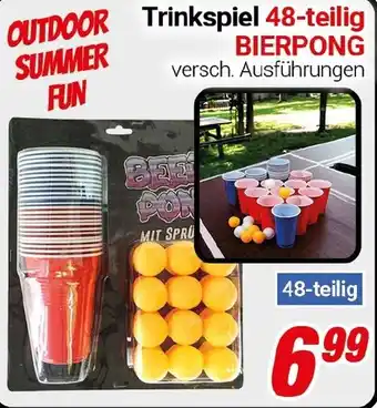 CENTERSHOP Trinkspiel 48-teilig BIERPONG Angebot