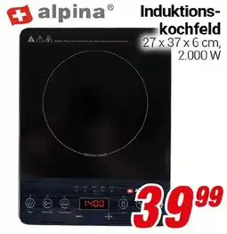 CENTERSHOP alpina Induktions- kochfeld Angebot