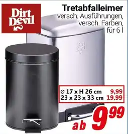 CENTERSHOP Dirt Devil Tretabfalleimer Angebot