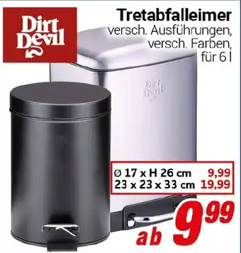 CENTERSHOP Dirt Devil Tretabfalleimer Angebot