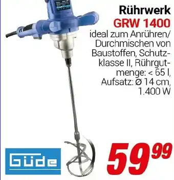CENTERSHOP Güde Rührwerk GRW 1400 Angebot