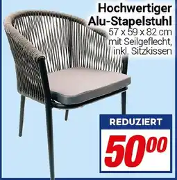 CENTERSHOP Hochwertiger Alu-Stapelstuhl Angebot