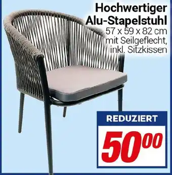 CENTERSHOP Hochwertiger Alu-Stapelstuhl Angebot