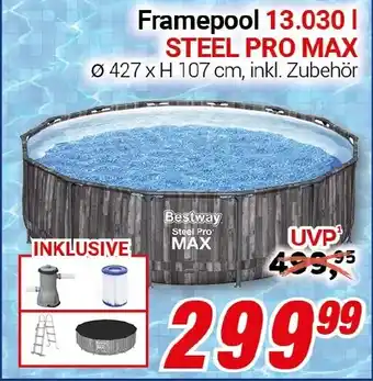 CENTERSHOP Framepool 13.030 | STEEL PRO MAX Bestway Angebot
