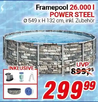 CENTERSHOP Framepool 26.000 I POWER STEEL Angebot