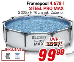 CENTERSHOP Bestway Framepool 4.678 l STEEL PRO MAX Angebot
