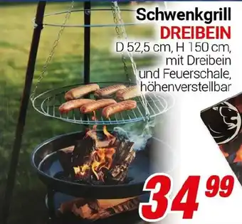 CENTERSHOP Schwenkgrill DREIBEIN Angebot