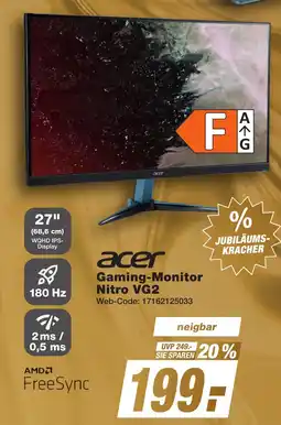 K+B Expert acer Gaming-Monitor Nitro VG2 Angebot