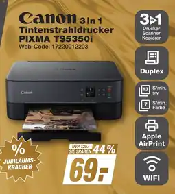 K+B Expert Canon 3 in 1 Tintenstrahldrucker PIXMA TS5350i Angebot
