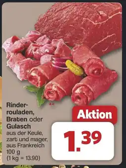 Famila Nord West Rinder- rouladen, Braten oder Gulasch Angebot