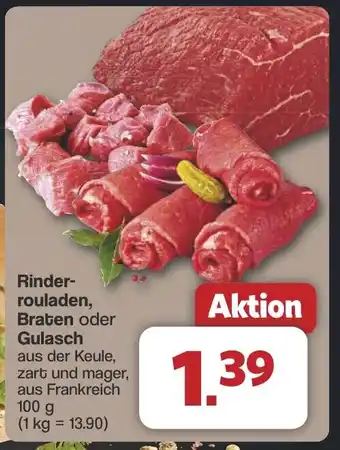Famila Nord West Rinder- rouladen, Braten oder Gulasch Angebot