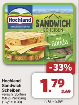 Famila Nord West Hochland Sandwich Scheiben Angebot