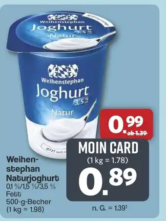 Famila Nord West Weihenstephan Naturjoghurt Angebot