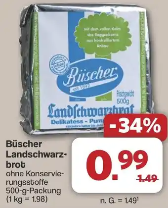 Famila Nord West Büscher Landschwarzbrot Angebot