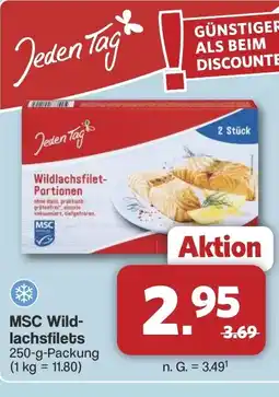 Famila Nord West Jeden Tag MSC Wild- lachsfilets Angebot