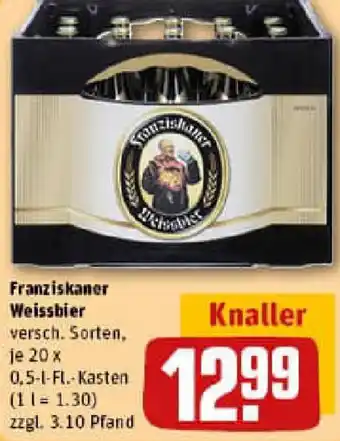 REWE Franziskaner Weissbier Angebot