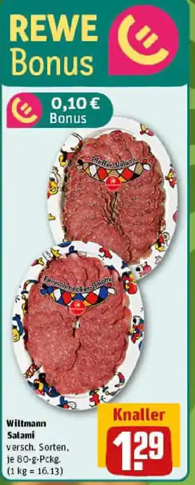 REWE Willmann Salami Angebot